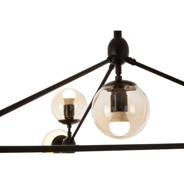 Kartell 10 Bulb Matte Black Pendant Lamp