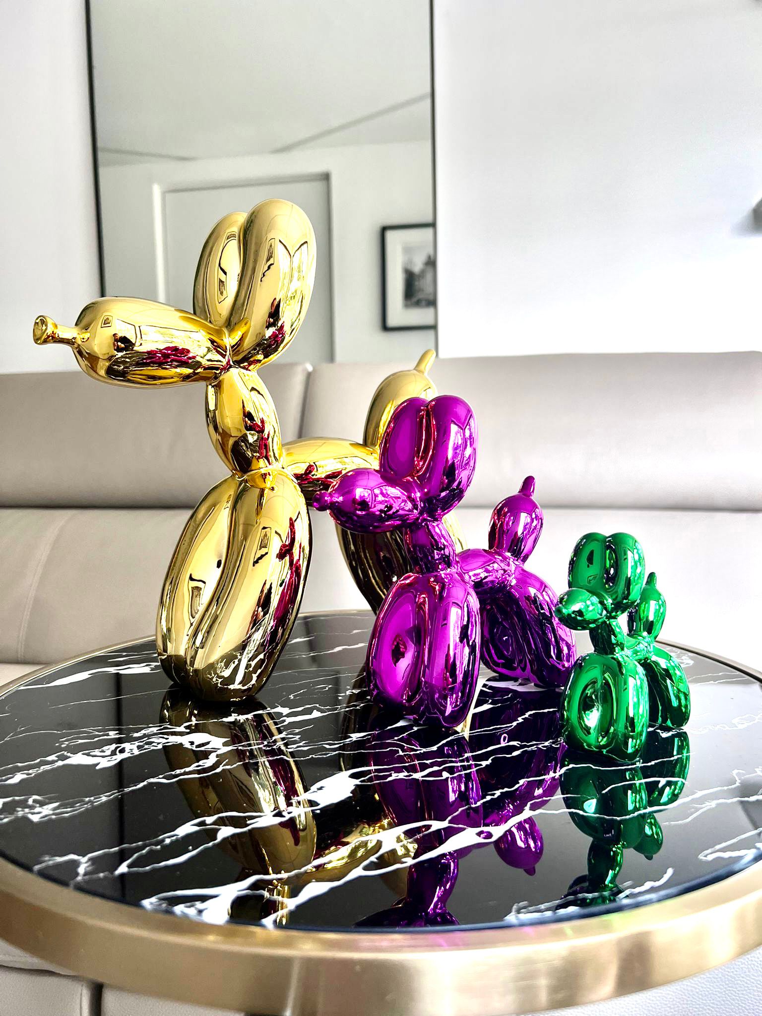 Jeff Koons Inspired Balloon Dog Sculptures