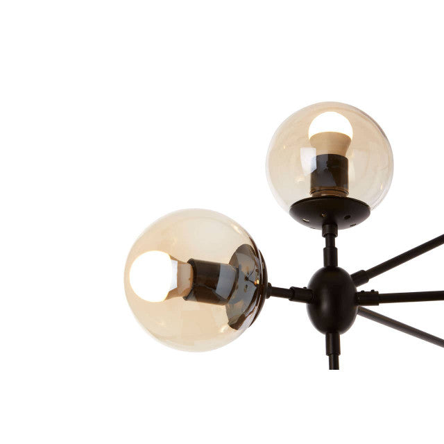 Kartell 10 Bulb Matte Black Pendant Lamp