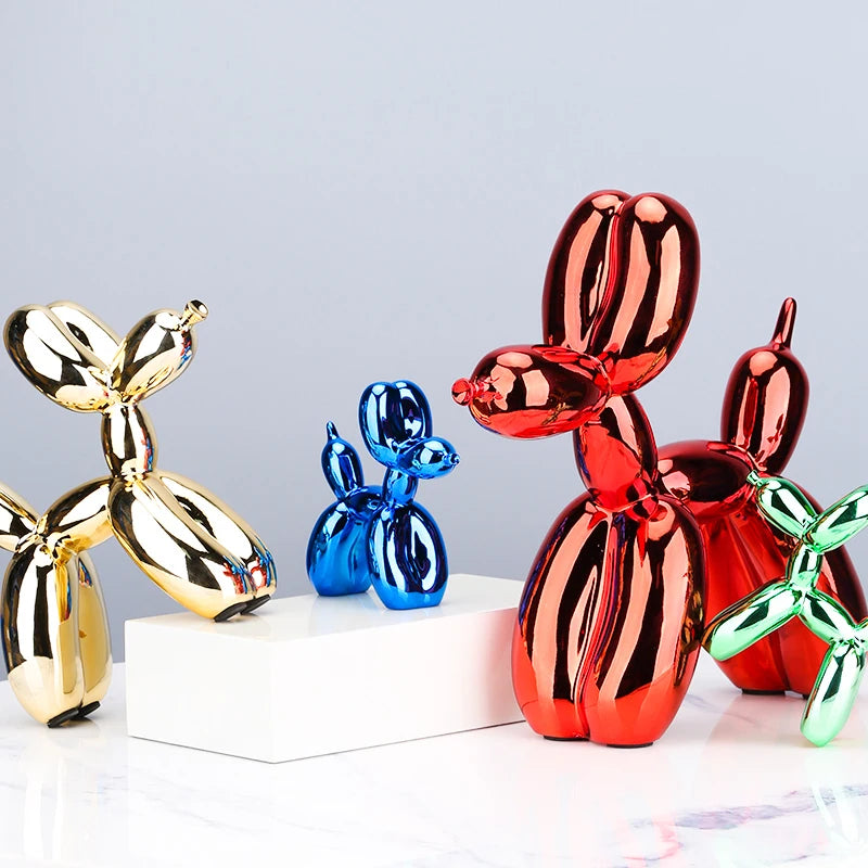 Jeff Koons Inspired Balloon Dog Sculptures