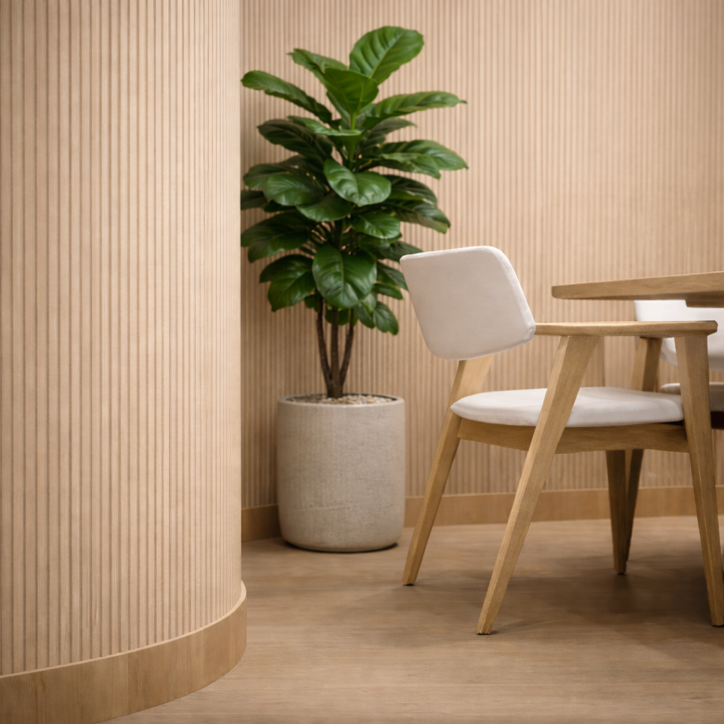 Fluted Flexible Wall Panels - 240cm x 60cm (2 pack)