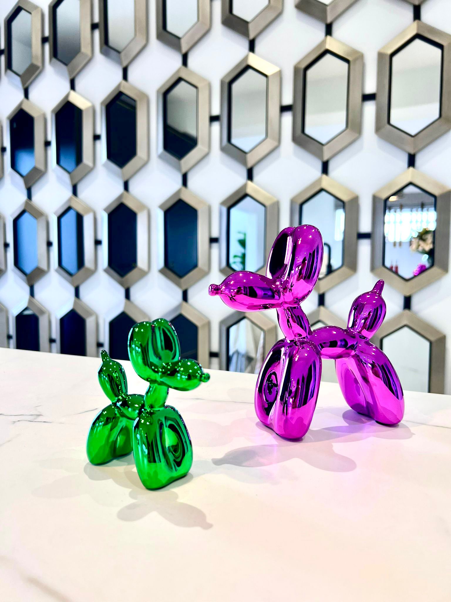 Jeff Koons Inspired Balloon Dog Sculptures